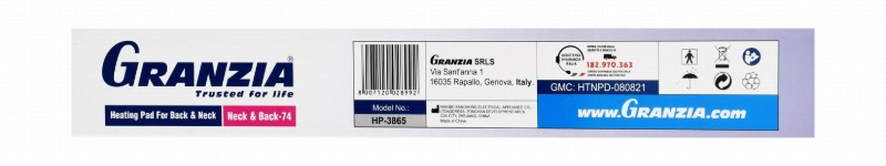 Granzia Electronic Heating Pad for Back & Neck - HP3865