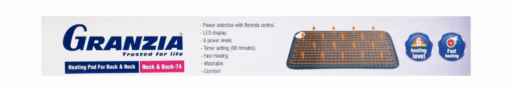 Granzia Electronic Heating Pad for Back & Neck - HP3865