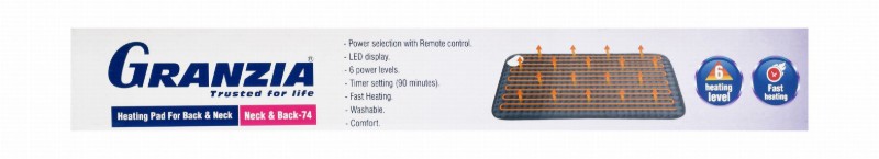 Granzia Electronic Heating Pad for Back & Neck - HP3865