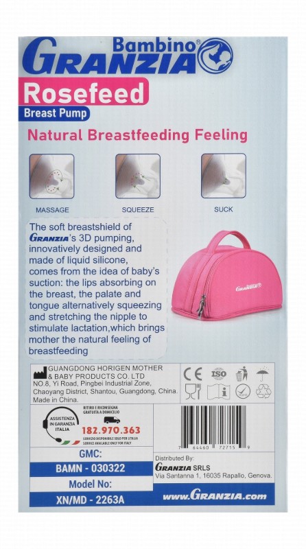 Granzia Rosefeed Breast Pump - BPA free