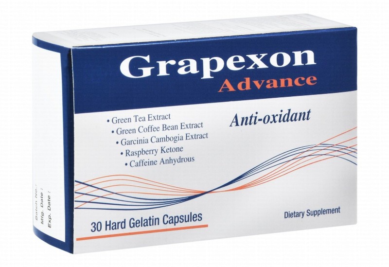 Grapexon Advance Antioxidant Supplement with Green Tea, Green Coffee Bean & Garcinia Cambogia Extract