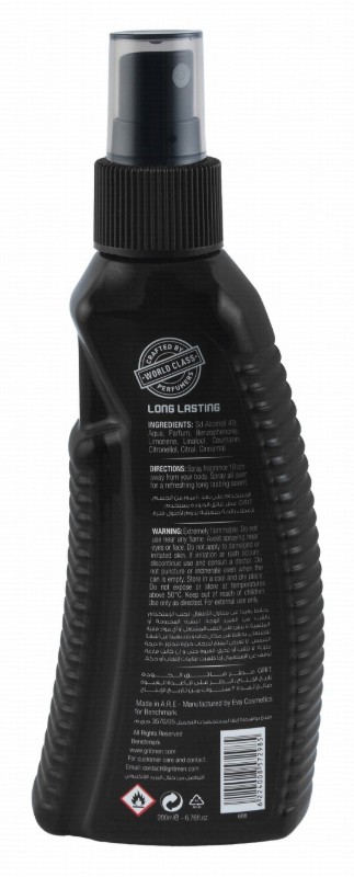 Grit Men Premium Predator Fragrance Body Spray