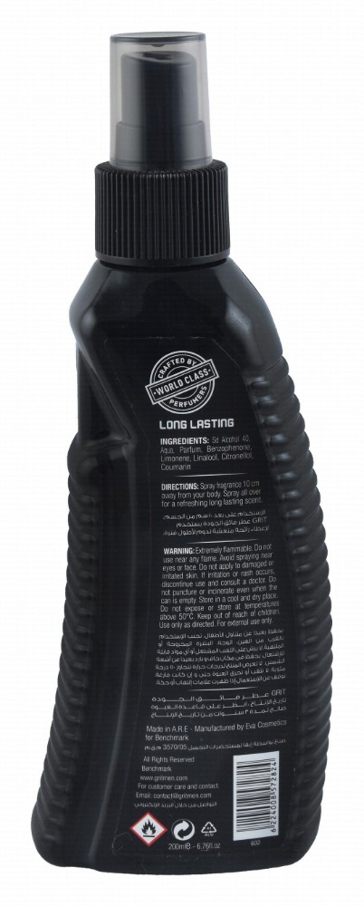 Grit Men Premium Warrior Fragrance Body Spray