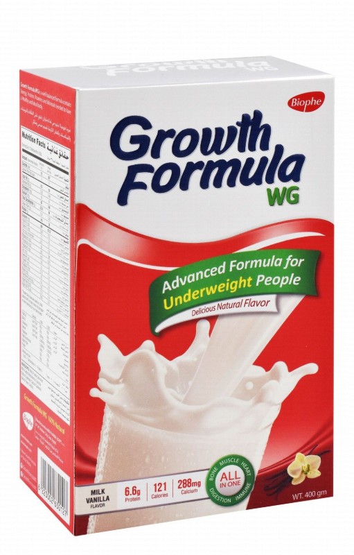 Growth Formula Wg Powder Supplement Vanilla Flavor for Underweight People
