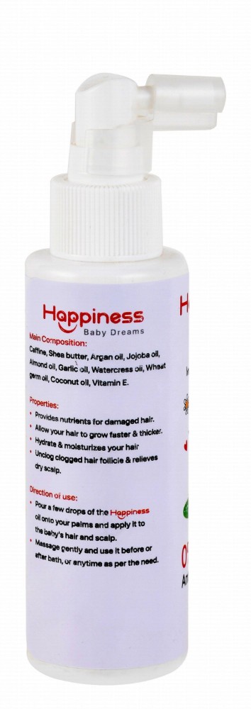 Happiness Kids Nourishing & Softening Hair Oil - parabens free, dyes free, phthalate free