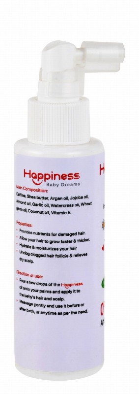 Happiness Kids Nourishing & Softening Hair Oil - parabens free, dyes free, phthalate free