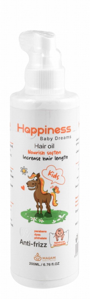 Happiness Nourishing, Softening & Anti-Frizz Kids' Hair Oil - parabens free, dyes free, phthalates free