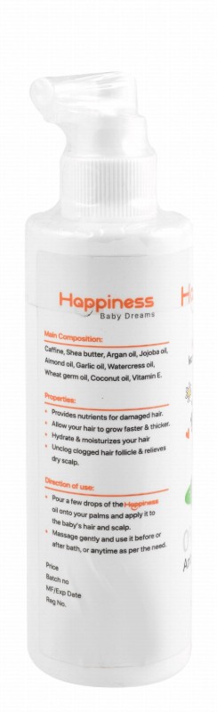 Happiness Nourishing, Softening & Anti-Frizz Kids' Hair Oil - parabens free, dyes free, phthalates free