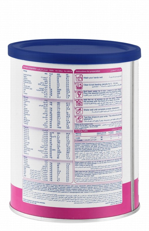 Hero Baby Nutradefense Follow On Milk Formula with Fortified Iron, GOS, DHA & Nucleotides Stage 2 (6-12 Months)