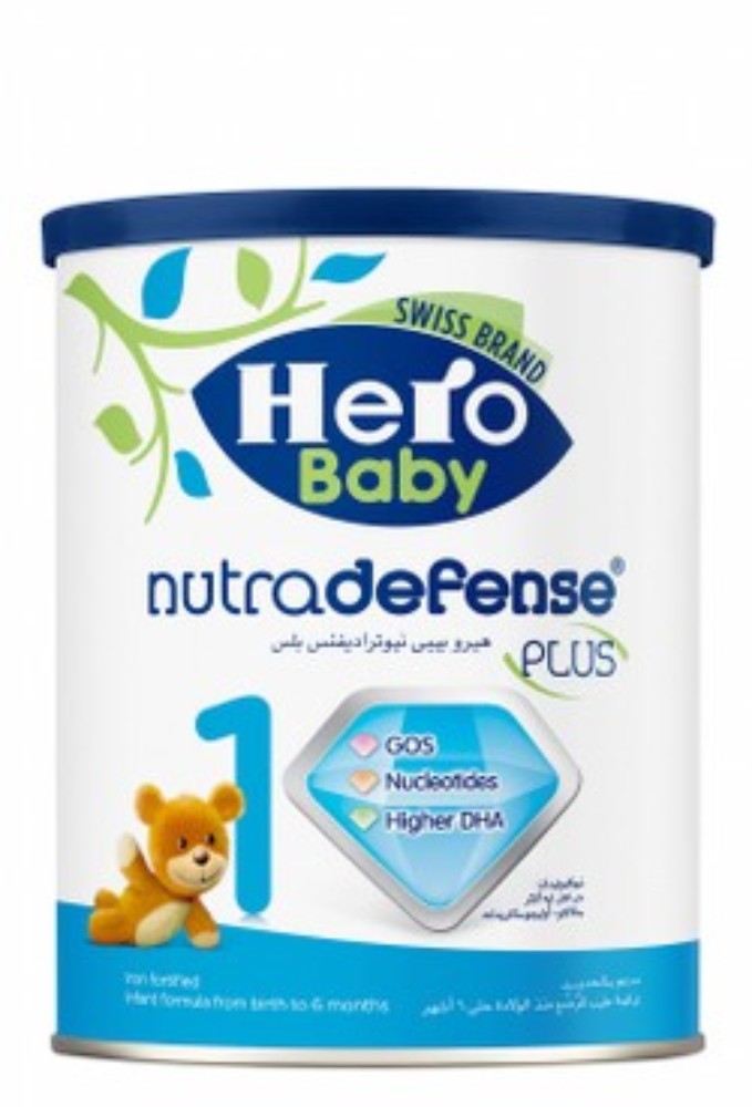 Hero Baby Nutradefense Infant Milk Formula with Iron Fortified, GOS & Nucleotides Stage 1 (0-6 Months)