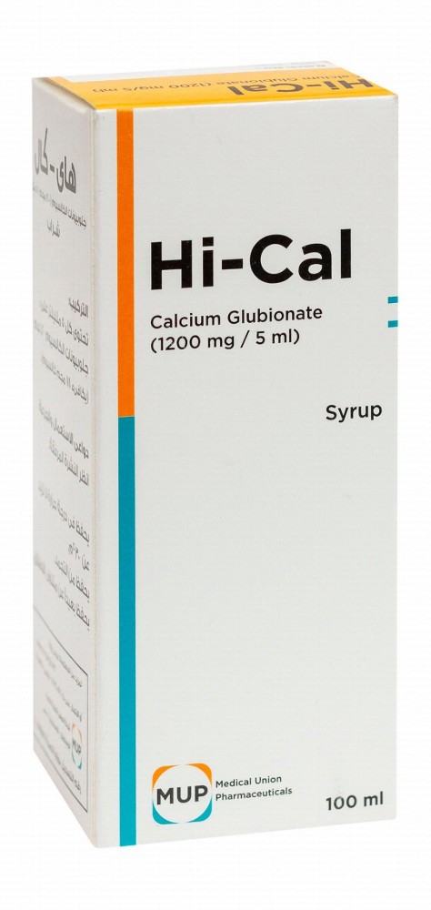 Hi-Cal 1200mg/5ml Calcium Glubionate Syrup