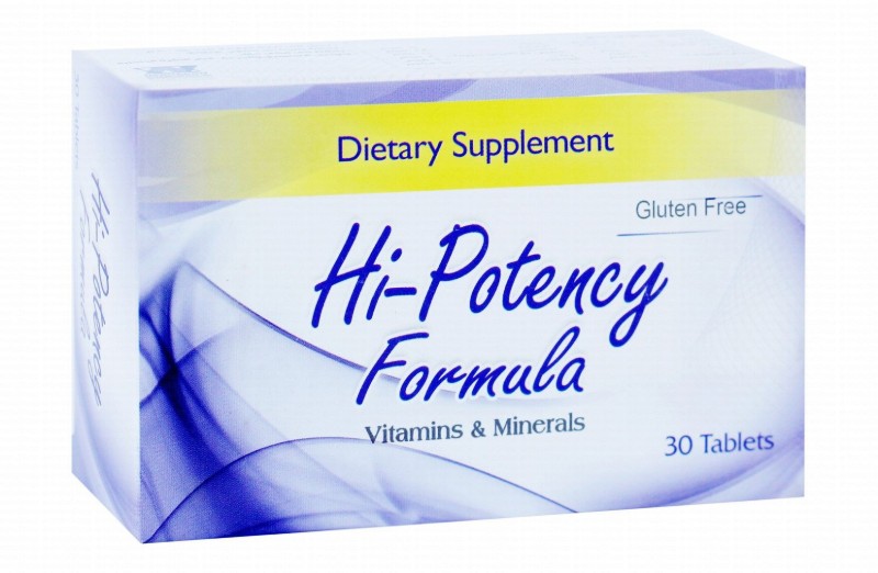 Hi-Potency Vitamin & Mineral Supplement for Hair - gluten free