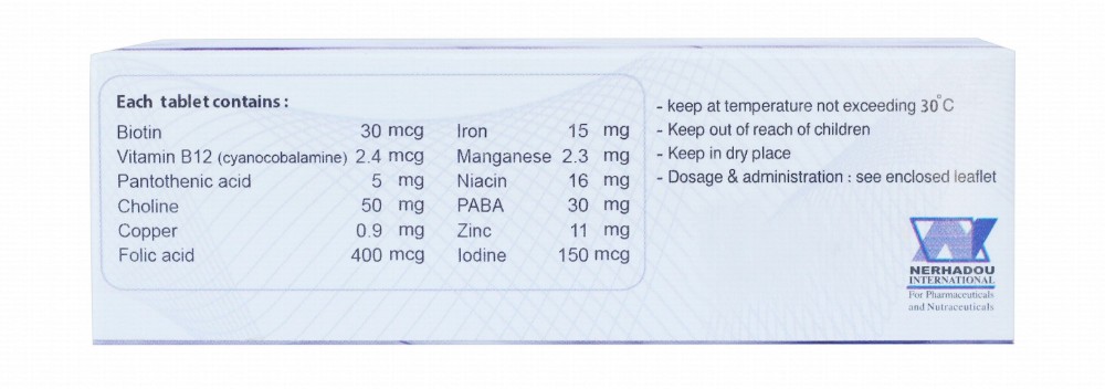 Hi-Potency Vitamin & Mineral Supplement for Hair - gluten free