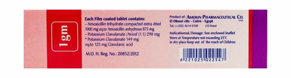 Hibiotic with 875mg Amoxycilin & 125mg Clavulanic Acid