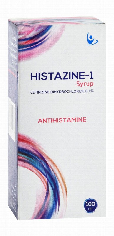 Histazine-1 0.1% Cetirizine Dihydrochloride Antihistamine Syrup