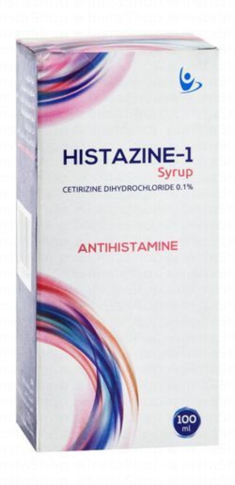 Histazine-1 0.1% Cetirizine Dihydrochloride Antihistamine Syrup