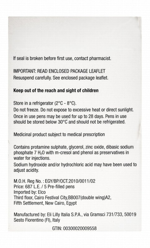Humalog Mix50 Kwik Pen 100 U/ml Insulin Lispro Protamine Suspension for Subcutaneous Injection