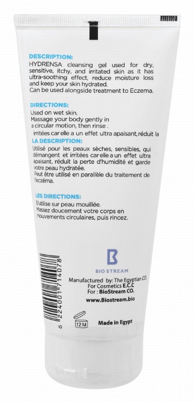 Hydrensa 4% Niacinamide Soothing Face Cleansing Gel with Hyaluronic Acid & Essential Ceramides for Normal to Dry Skin - parabens free, soap free, fragrance free