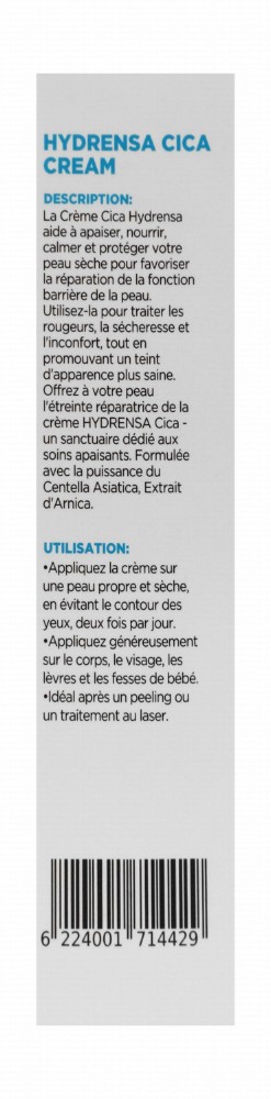 Hydrensa Non-Greasy Repairing, Soothing & Nourishing Face, Body & Lips Cream with Ceramide, Centella Asiatica & Arnica Extracts SPF15 - fragrance free, non comedogenic