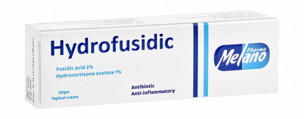 Hydrofusidic 2% Fusidic & 1% Hydrocortisone Acetate Antibiotic & Anti-Inflammatory Topical Cream