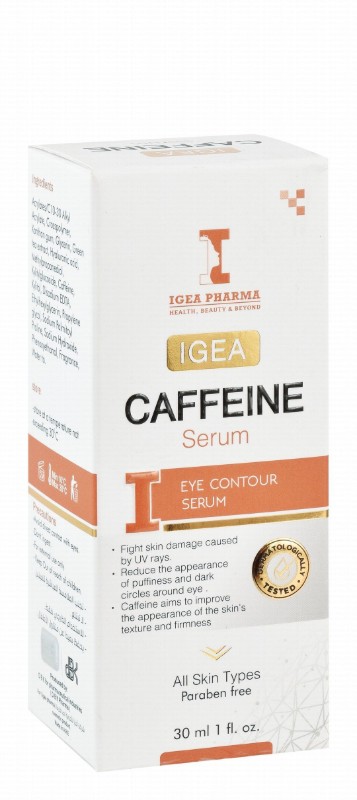 Igea Pharma Firming, Anti-Dark Circles & Anti-Puffiness Eye Contour Serum with Caffeine for All Skin Types - parabens free