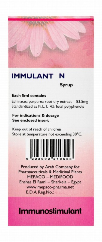Immulant Immune Support Supplement Syrup