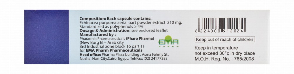 Immunvita 210mg Echinacea Purpurea Immunity Booster Supplement