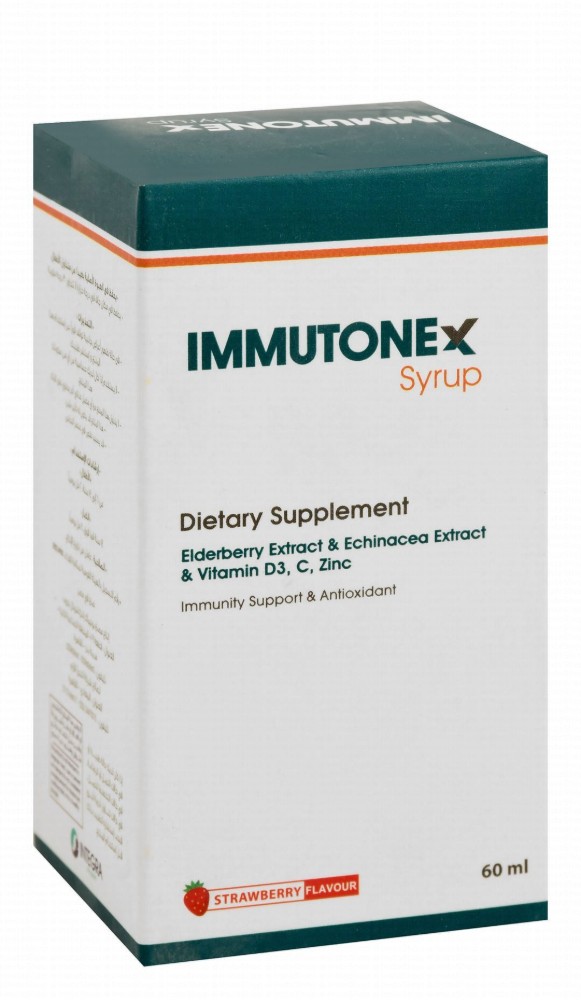 Immutonex Anti-Oxidant & Immune System Health Support Syrup Dietary Supplement Strawberry Flavor