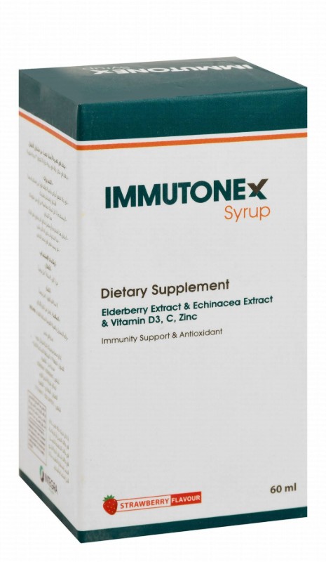 Immutonex Anti-Oxidant & Immune System Health Support Syrup Dietary Supplement Strawberry Flavor