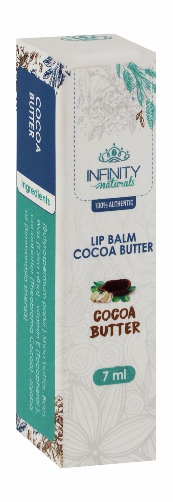 Infinity Lip Balm with Cocoa Butter - parabens free, fragrance free, alcohol free