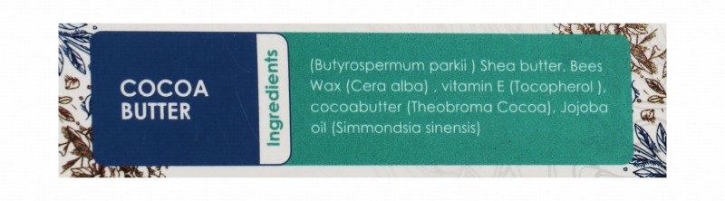 Infinity Lip Balm with Cocoa Butter - parabens free, fragrance free, alcohol free