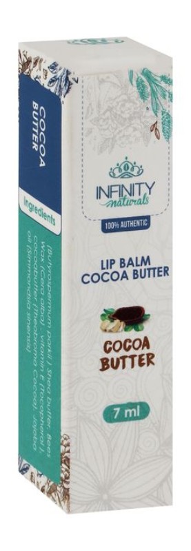 Infinity Lip Balm with Cocoa Butter - parabens free, fragrance free, alcohol free