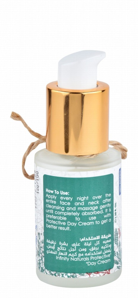 Infinity Naturals Rejuvenating Face Night Cream with Collagen & Vitamin A for All Skin Types - fragrance free, mineral oil free, silicon free