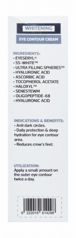 Infinity Whitening, Brightening & Illuminating Eye Contour Cream for All Skin Types