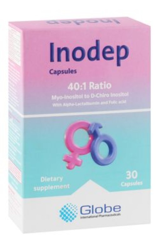 Inodep 40:1 1100mg Myo-Inositol & 27.6mg D-Chiro Inositol Women's Health Support with Alpha-Lactalbumin & Folic Acid