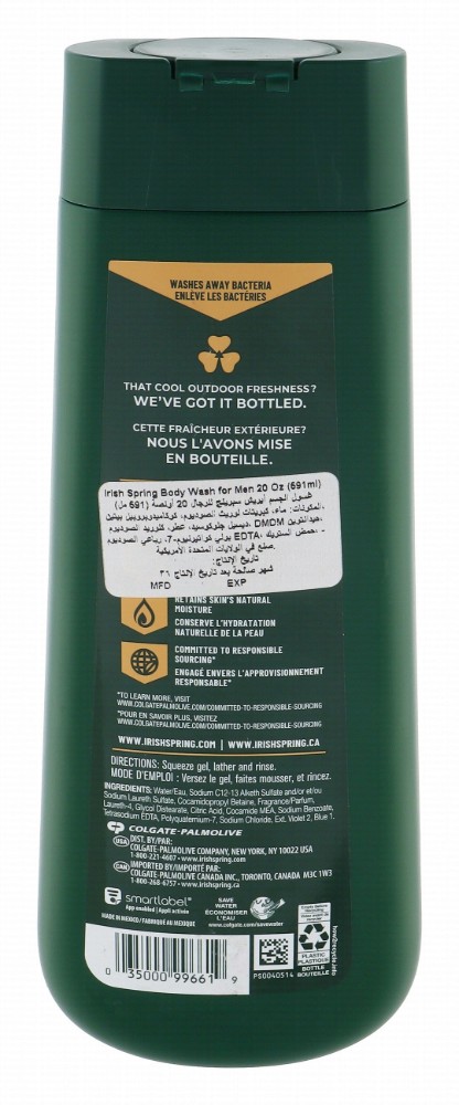 Irish Spring Moisture Blast Moisturizing Face & Body Wash - parabens free, phthalates free