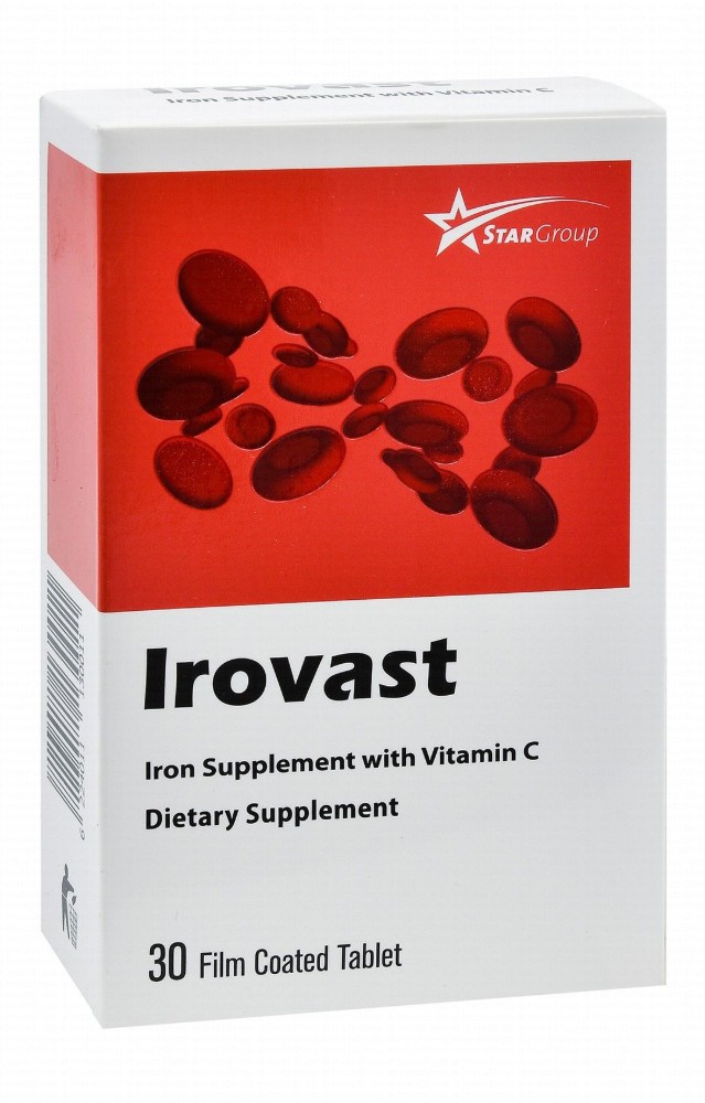 Irovast 100mg Iron Supplement with Vitamin C