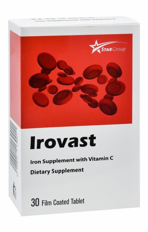Irovast 100mg Iron Supplement with Vitamin C