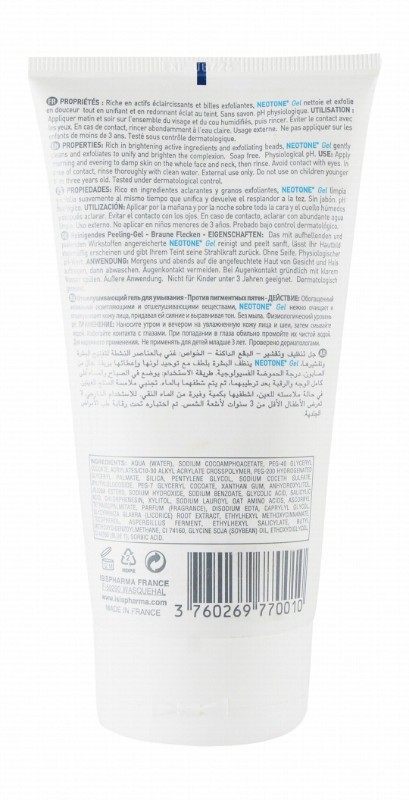 Isispharma Neotone Exfoliating Facial Cleansing Gel - soap free