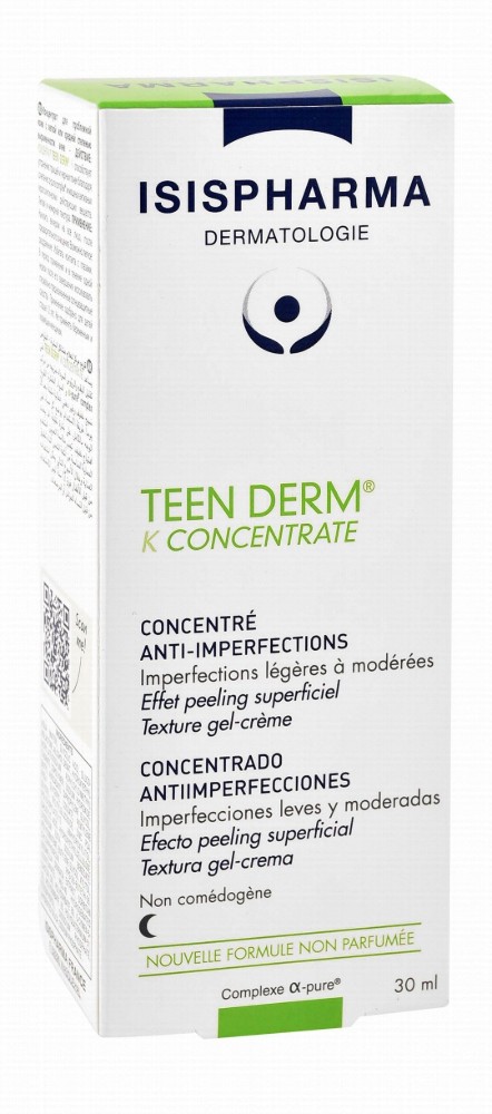 Isispharma Teen Derm K Concentrate Anti-Imperfections Gel Cream - non comdegogenic