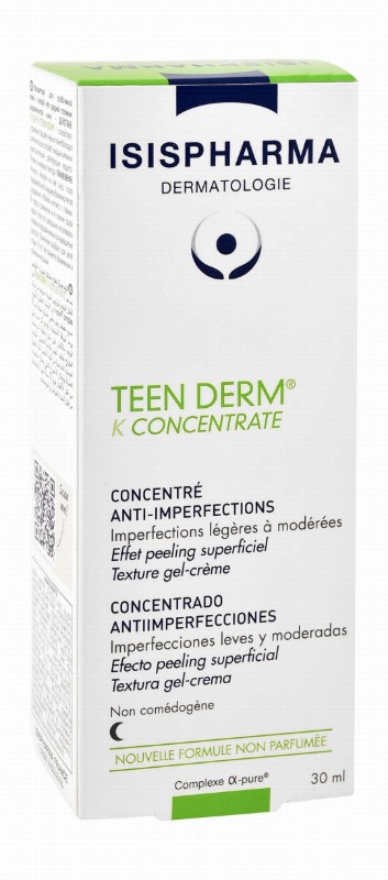Isispharma Teen Derm K Concentrate Anti-Imperfections Gel Cream - non comdegogenic
