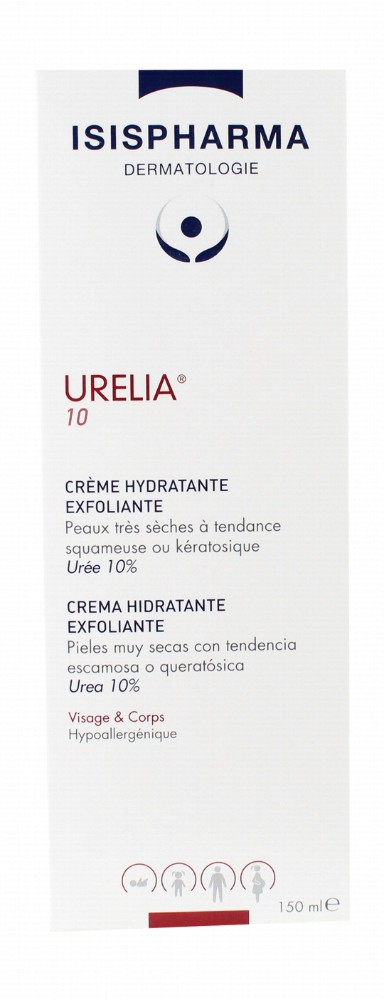 Isispharma Urelia 10 Exfoliating Moisturizing Cream for Very Dry Skin - parabens free, fragrance free