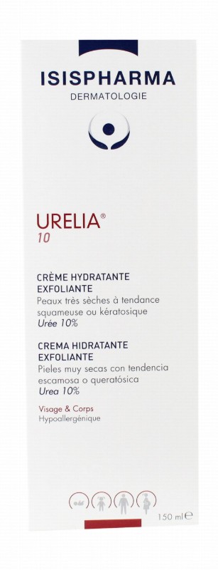 Isispharma Urelia 10 Exfoliating Moisturizing Cream for Very Dry Skin - parabens free, fragrance free