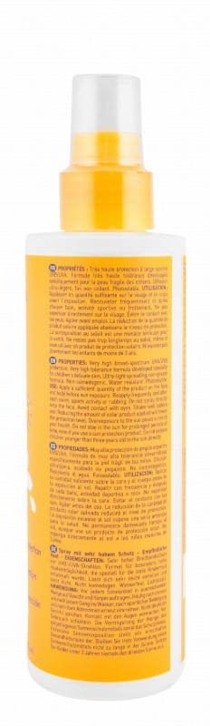 Isispharma Uveblock Water-Resistant Non-Greasy Kids Sunscreen Spray for Sensitive Skin SPF50+ - non comedogenic