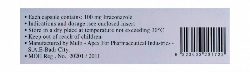 Itrapex 100mg Itraconazale