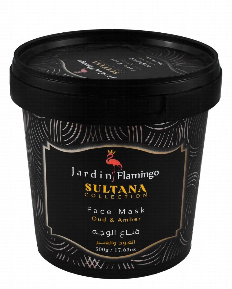 Jardin Flamingo Sultana Collection Face Mask Oud & Amber Scent - animal testing free