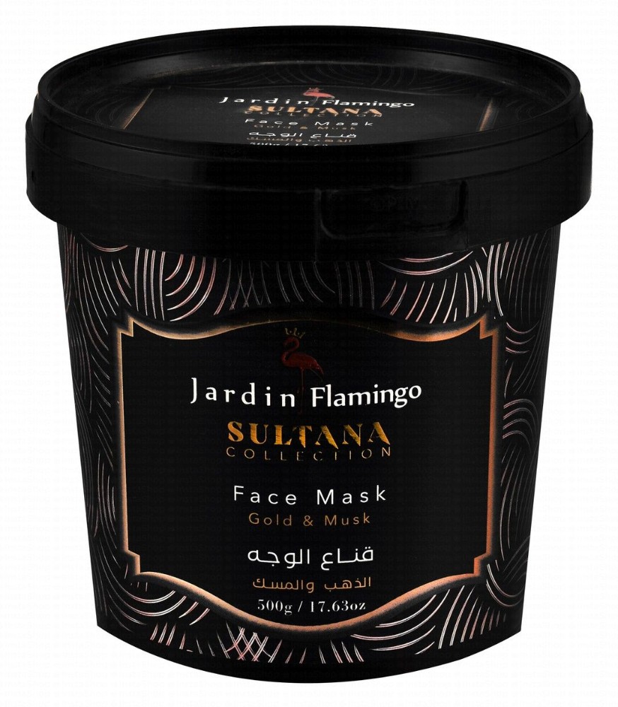 Jardin Flamingo Sultana Collection Face Mask with Gold & Musk - animal testing free