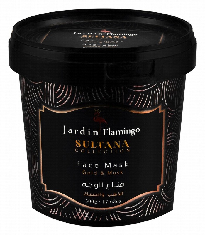 Jardin Flamingo Sultana Collection Face Mask with Gold & Musk - animal testing free