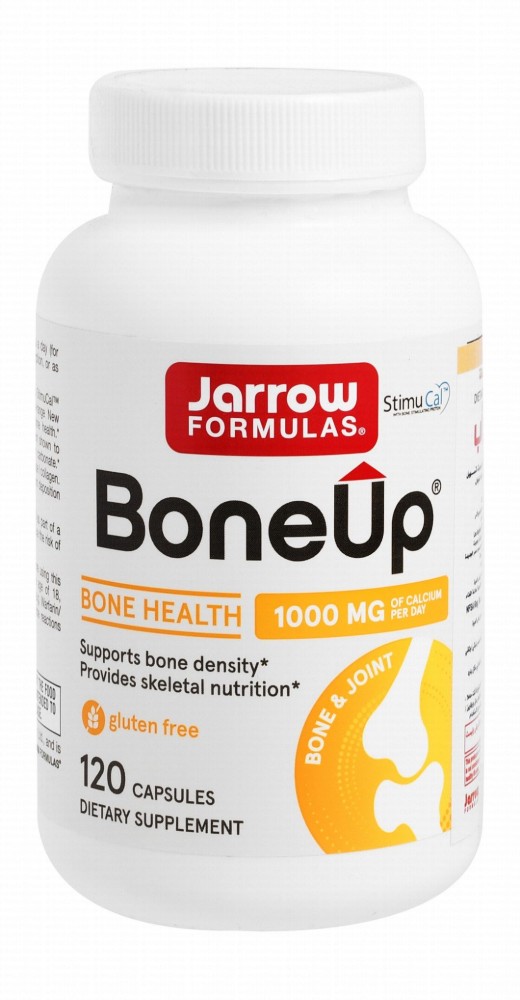 Jarrow Formulas Bone Up 333.3mg Calcium Bone & Joint Support Supplement with Vitamins C & D - gluten free