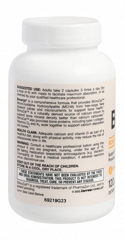 Jarrow Formulas Bone Up 333.3mg Calcium Bone & Joint Support Supplement with Vitamins C & D - gluten free